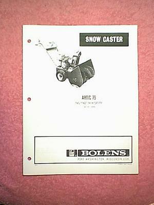 bolens model 724 snowblower manual